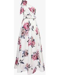 Rebecca Vallance - Aveline Floral-pattern Woven Gown - Lyst