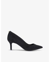 Kurt Geiger - Kensington Flexi Heeled Suede Court Shoes - Lyst