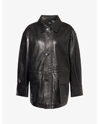 Arma - Maeve Relaxed-Fit Leather Jacket - Lyst