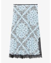 Zadig & Voltaire - Jarvis Bandana-Print Woven Midi Skirt - Lyst
