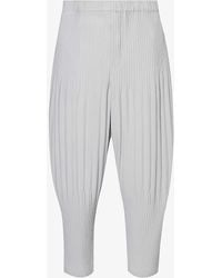 Homme Plissé Issey Miyake - Basic Pleated Tapered-leg Knitted Trouser - Lyst