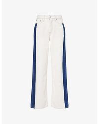 Rag & Bone - Logan Wide-Leg Denim Jeans - Lyst