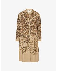 Dries Van Noten - Sequin-Embellished Notch-Lapels Cotton Coat - Lyst