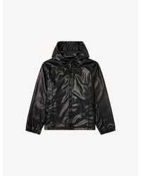 DIESEL - J-Hives Hooded Coated Faux-Leather Windbreaker Jacket - Lyst