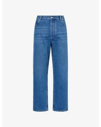 Bottega Veneta - Five-Pocket Wide-Leg Denim Jeans - Lyst