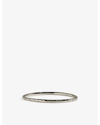 Astrid & Miyu - Cosmic Star Dome Rhodium-Plated Brass Bangle - Lyst