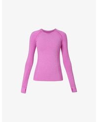Sweaty Betty - Athlete Seamless Gym Long-Sleeve Stretch-Woven Top - Lyst
