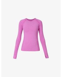 Sweaty Betty - Athlete Seamless Gym Long-Sleeve Stretch-Woven Top - Lyst