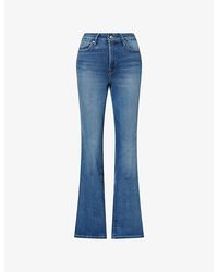 GOOD AMERICAN - Soft Tech Good Classic Boot-Cut Stretch Denim Jeans - Lyst