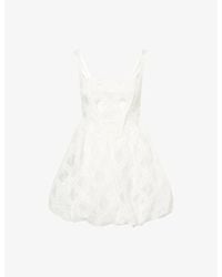 Amy Lynn - Lisa Sequin-Embellished Puffball Lace Mini Dress - Lyst