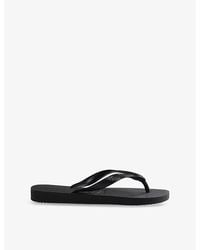 Havaianas - Square Logo-Embossed Rubber Flip-Flops - Lyst