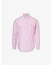 Polo Ralph Lauren - Logo-embroidered Cotton-oxford Shirt X - Lyst