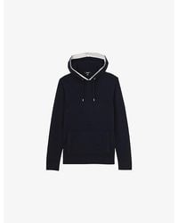 Reiss - Falmer Pouch-Pocket Merino-Wool Hoody - Lyst