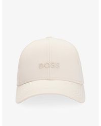 BOSS - Brand-Embroidered Cotton-Twill Baseball Cap - Lyst
