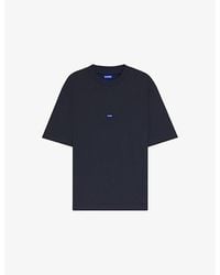 HUGO - Logo-Patch Regular-Fit Cotton-Jersey T-Shirt - Lyst