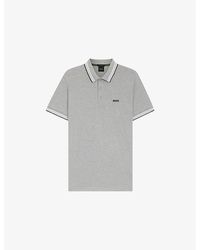BOSS - Paddy Embroidered-Logo Cotton Piqué Polo Shirt - Lyst