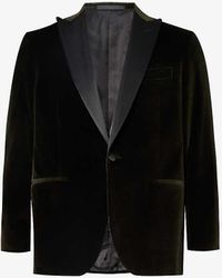Corneliani - Single-breasted Satin-peak Lapel Regular-fit Stretch-cotton Tuxedo Jacket - Lyst