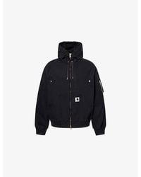 Sacai - X Carhartt Wip Hooded Cotton-Canvas Jacket - Lyst