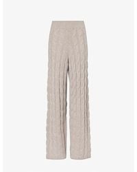 LeKasha - Trevise Relaxed-fit Organic-cashmere Knitted Trouser - Lyst