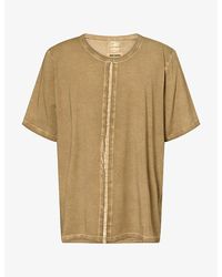 Uma Wang - Seam-Detail Relaxed-Fit Stretch-Cotton T-Shirt - Lyst