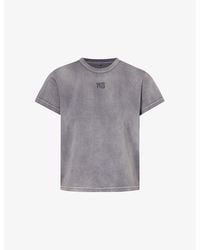Alexander Wang - Shrunken Faded-Wash Cotton-Jersey T-Shirt - Lyst