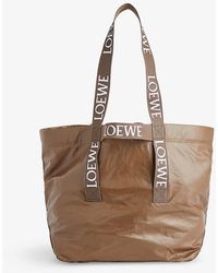 Loewe - Fold Shopper Twin-handle Leather Tote Bag - Lyst