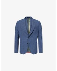 Paul Smith - Single-Breasted Wool And Silk Blend Blazer - Lyst