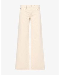 FRAME - X Amelia The Wide-Leg Denim Jeans - Lyst