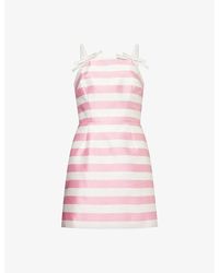 Rebecca Vallance - Jocelyn -pattern Twill Mini Dress - Lyst