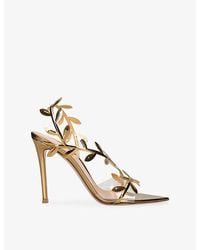 Gianvito Rossi - Flavia 105 Leather Heeled Sandals - Lyst