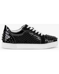 Christian Louboutin - Vieira 2 Brand-spike Leather Trainers - Lyst