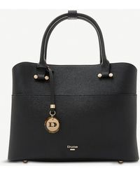 Dune 'daring' Logo Charm Shopper Bag - Black