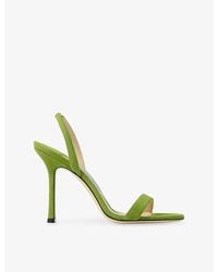 Jimmy Choo - Jenn 100 Suede Sandals - Lyst