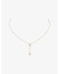 Messika - My Twin Tie 18Ct And 0.36Ct Diamond Necklace - Lyst