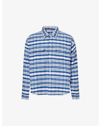Cole Buxton - Checked Logo-embroidered Cotton Shirt Xx - Lyst