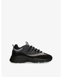 Cleens - Aero Runner Leather, Suede And Mesh Trainers - Lyst