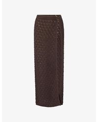 4th & Reckless - Flared-Sleeve Crochet-Knit Top - Lyst