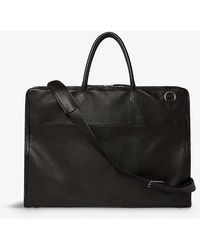 Metier - Closer Suit Leather Carryall - Lyst