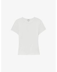 Reiss - Jolie Slim-Fit Cotton-Jersey T-Shirt - Lyst