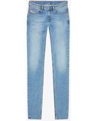 DIESEL - 979 Sleenker Faded-wash Slim-leg Stretch-denim Jeans - Lyst