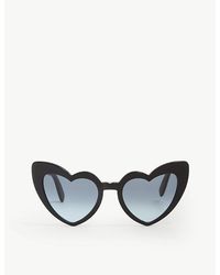 Saint Laurent - Lou Lou Heart Shaped Sunglasses - Lyst