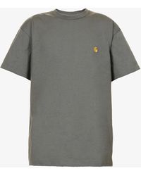 Carhartt WIP - Chase Brand-embroidered Cotton-jersey T-shirt - Lyst
