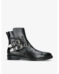 Toga Virilis - Stud-embellished Buckled Leather Chelsea Boots - Lyst