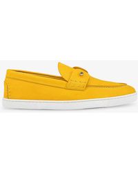 Christian Louboutin - Chambeliboat Leather Low-top Boat Shoes - Lyst