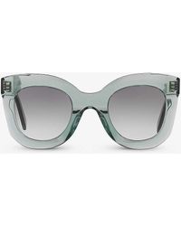 Celine - Cl000195 Cl4005in Rectangle-frame Acetate Sunglasses - Lyst