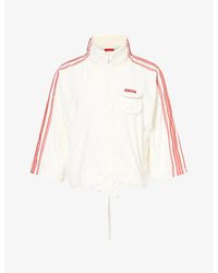 Ru & Rocka - Striped-Sleeve Towelling Jacket - Lyst