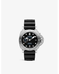 Panerai - Pam02973 Submersible Stainless-steel Automatic Watch - Lyst