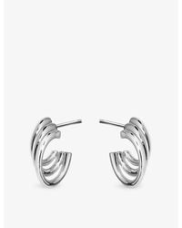 Shaun Leane - Bound Hoop Size 2 Sterling- Earrings - Lyst