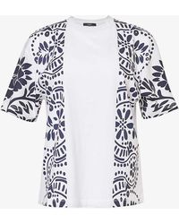 Weekend by Maxmara - Viterbo Floral-pattern Cotton-jersey T-shirt - Lyst