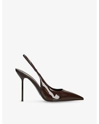 Paris Texas - Lidia 105 Patent-Leather Slingback Courts - Lyst